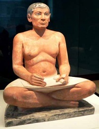 An Egyptian Scribe.